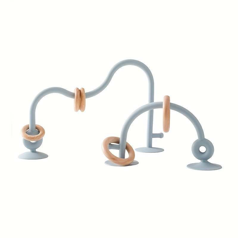 silicone suction baby arch toy wooden rings multicolor early - Temu | Temu Affiliate Program