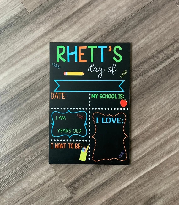 Back to School Chalkboard Sign Milestone Chalkboard Sign | Etsy | Etsy (US)