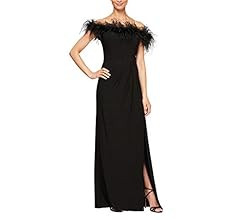 Alex Evenings Women's Long Off The Shoulder Dress | Amazon (US)