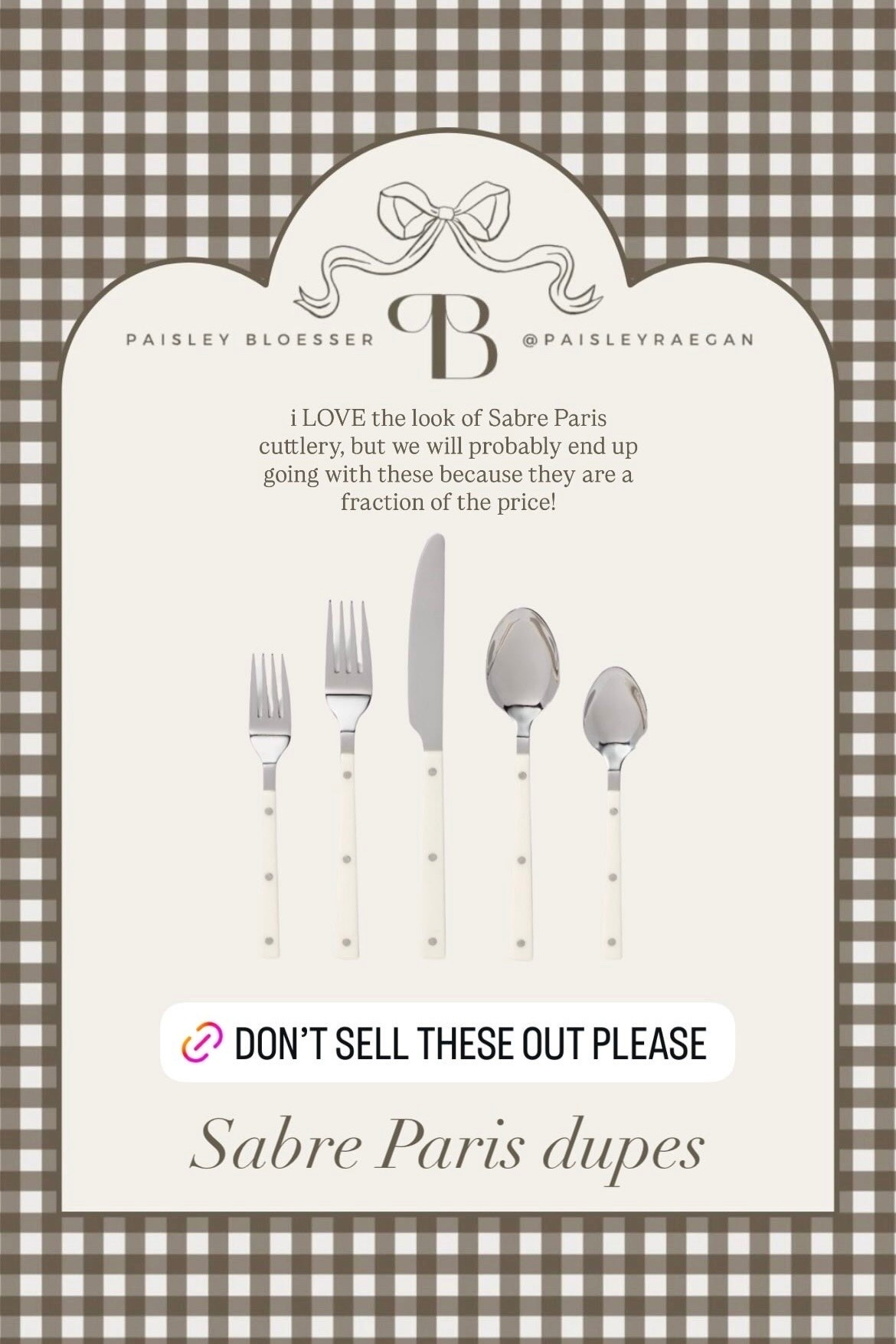 Sabre Paris Cutlery Dupe!!

#LTKfoodie #LTKHome
