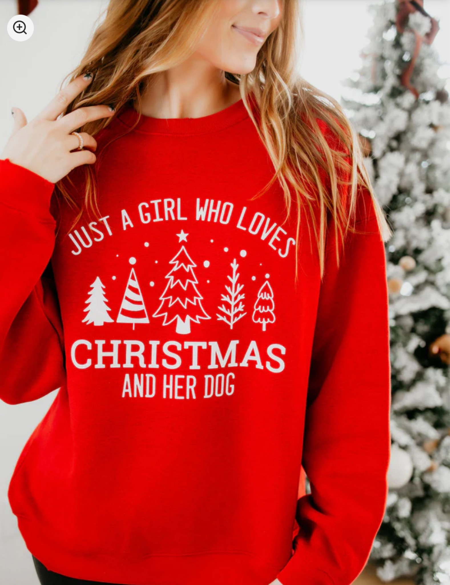 Christmas Sweater 

Graphic sweatshirt 
Christmas outfit 
Red sweatshirt 
Small business 

#LTKStyleTip