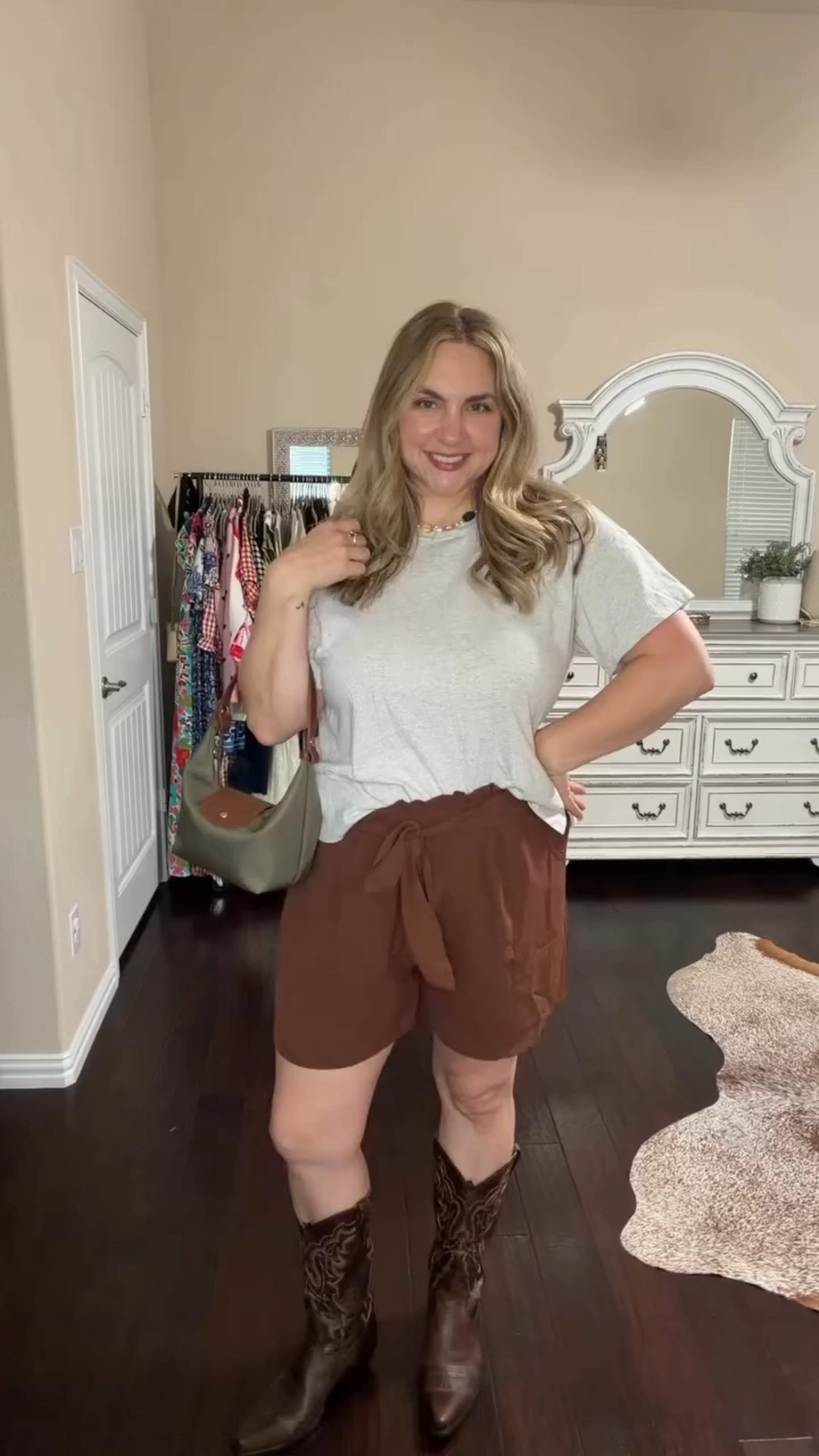 Realistic, casual ootd for when it’s 100+ degrees outside in Texas 🥵 comment “SHOP” for links! 

@oldnavy @amazonfashion @olrikofficial @olrik_lily #amazonfashion #amazonfashionfinds #amazoninfluencer #amazoninfluencerprogram #summerootd mom style, midsize ootd, plus size outfit inspo, stretchy shorts, casual tee, cowboy boots, summer trends

#LTKMidsize #LTKPlusSize #LTKootd