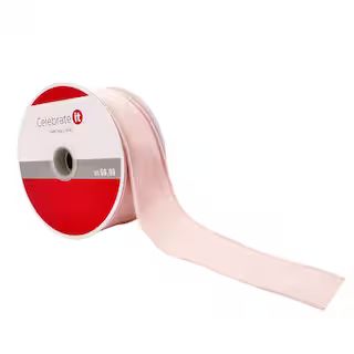 1.5" Velvet Wired Pink Ribbon by Celebrate It™ Christmas | Michaels Stores