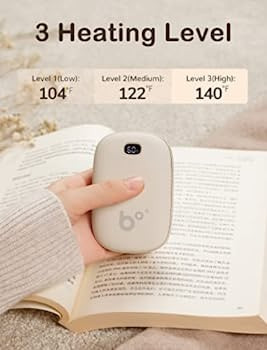 JISULIFE Hand Warmers, Rechargeable Electric Reusable Hand Warmer/Power Bank, Pocket Warmers with... | Amazon (US)