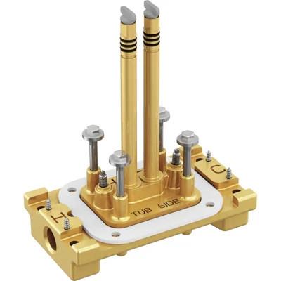 Trinsic® Bathroom Floor Mount Tub Rough-In Valve Filler with Stops | Wayfair North America