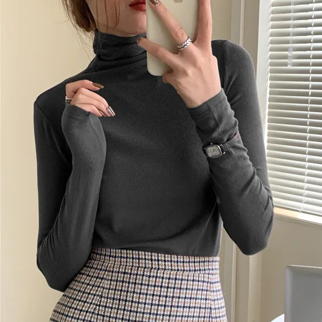 Moon City - Long-Sleeve Turtleneck Top | YesStyle.com
