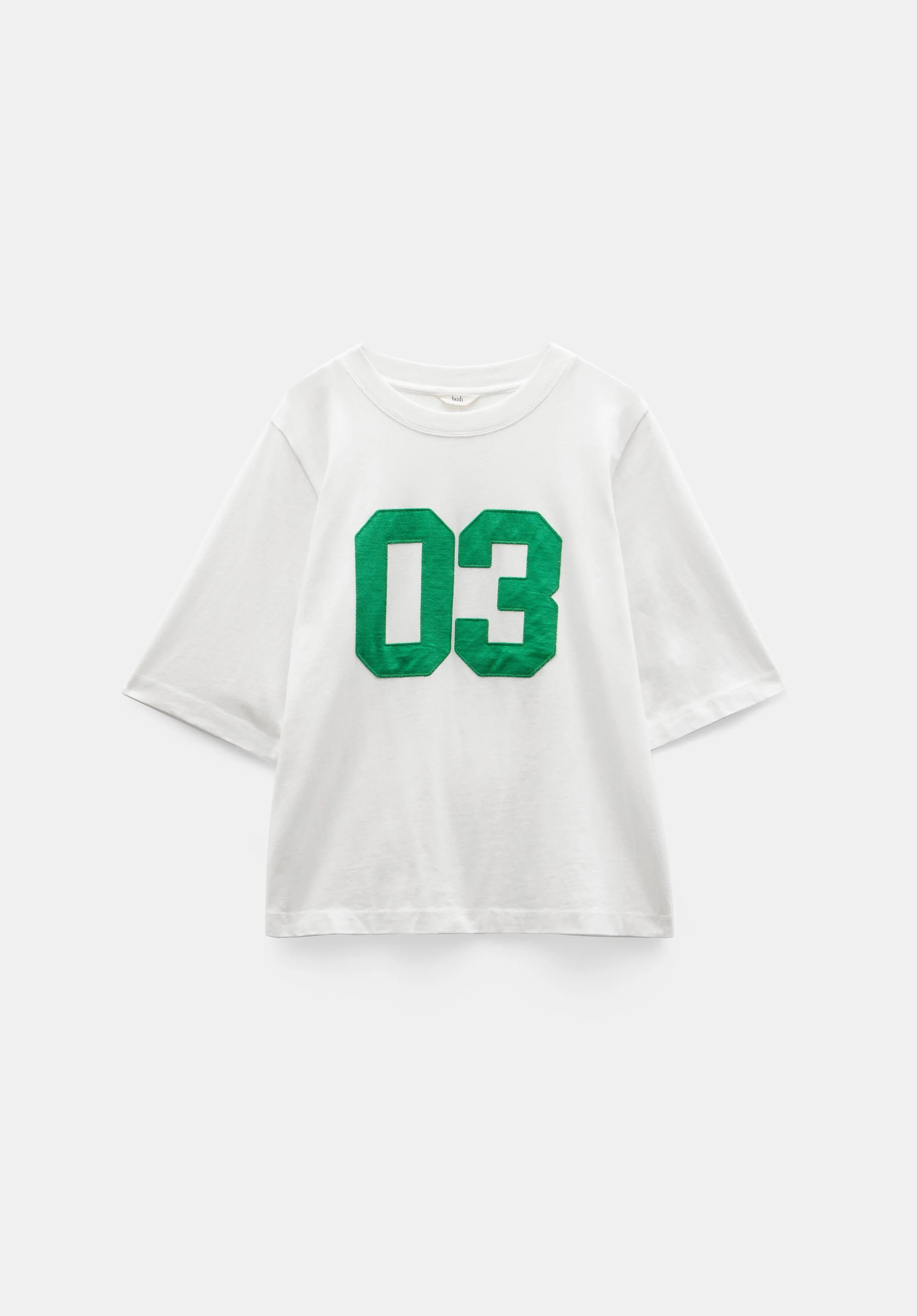 Collegiate Graphic Cotton T-Shirt | Hush UK