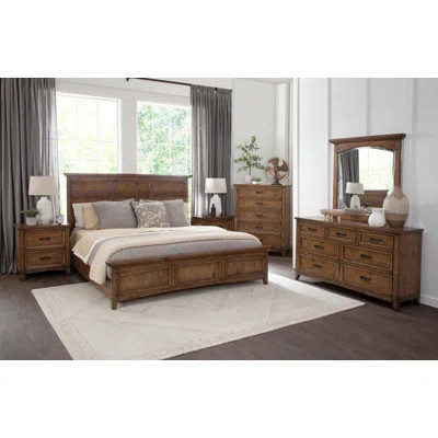 Dukene 5 Piece King Bedroom Set - Bed, Dresser, Mirror, Chest, And Nightstand | Wayfair North America