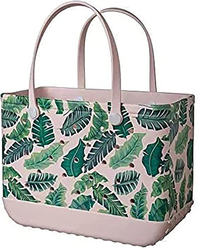 Qkstan Beach Bag Rubber Tote Bag - Waterproof Sandproof Tote Bags Travel Handbag for Sports Beach... | Amazon (US)