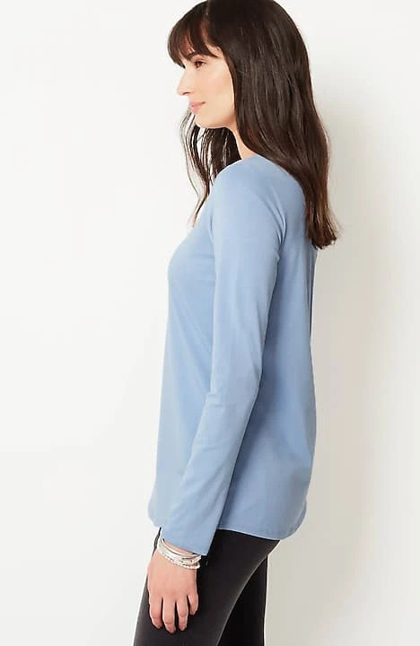 Pure Jill Long-Sleeve Shirttail Tee | J. Jill