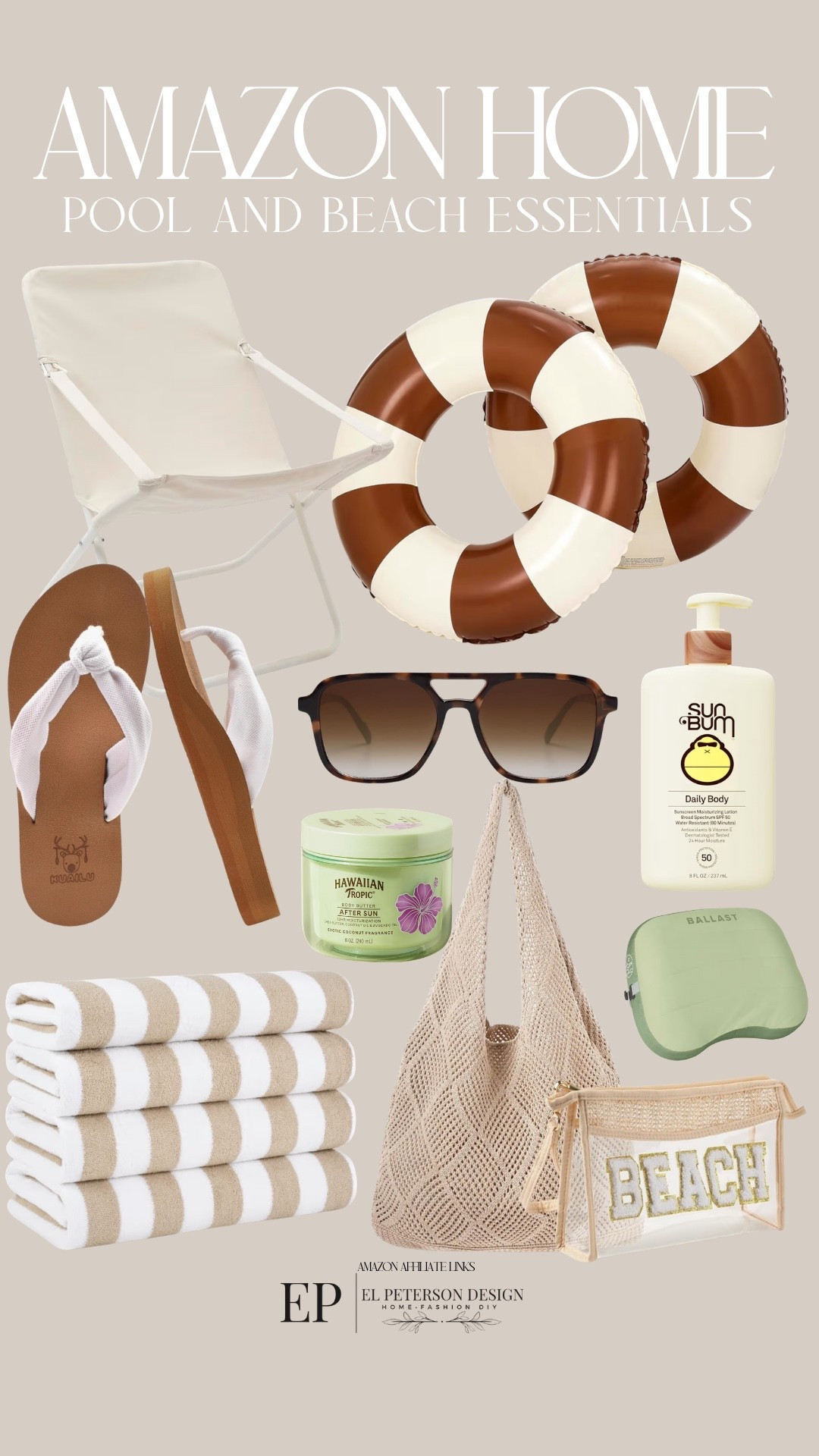 Amazon
Pool and beach essentials
Sandals
Floats
Beach Chair
Towels
Sunglasses
Tote big
Sunscreen 
Sunglasses 

#LTKHome