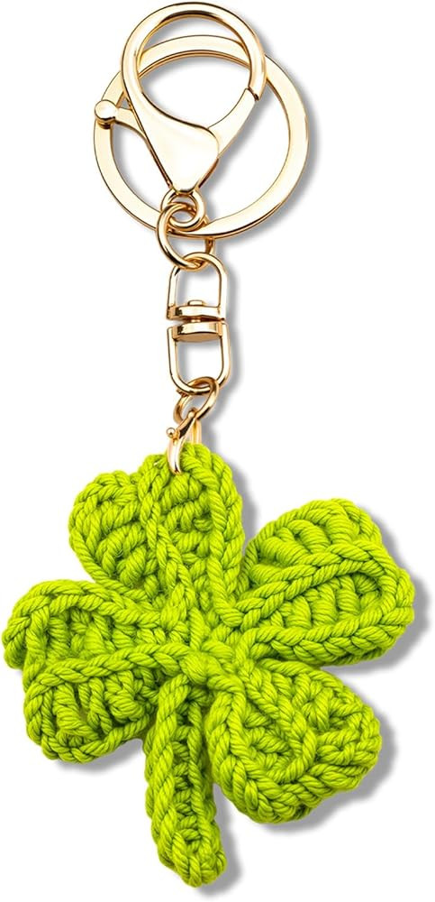 igvean Good Luck Gifts Four Leaf Clover Charm Cute Keychain for Women Birthday Gifts Ideas St Pat... | Amazon (US)
