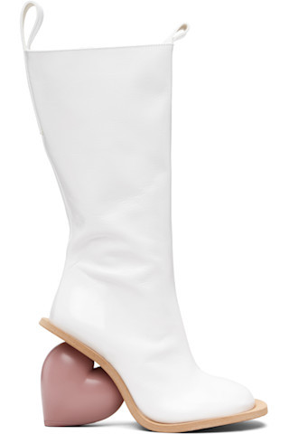 White Love Tall Boots | SSENSE