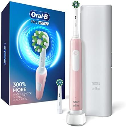Oral-B Pro Limited Electric Toothbrush, Pink, Rechargeable Power Toothbrush with 2 Brush Heads an... | Amazon (CA)