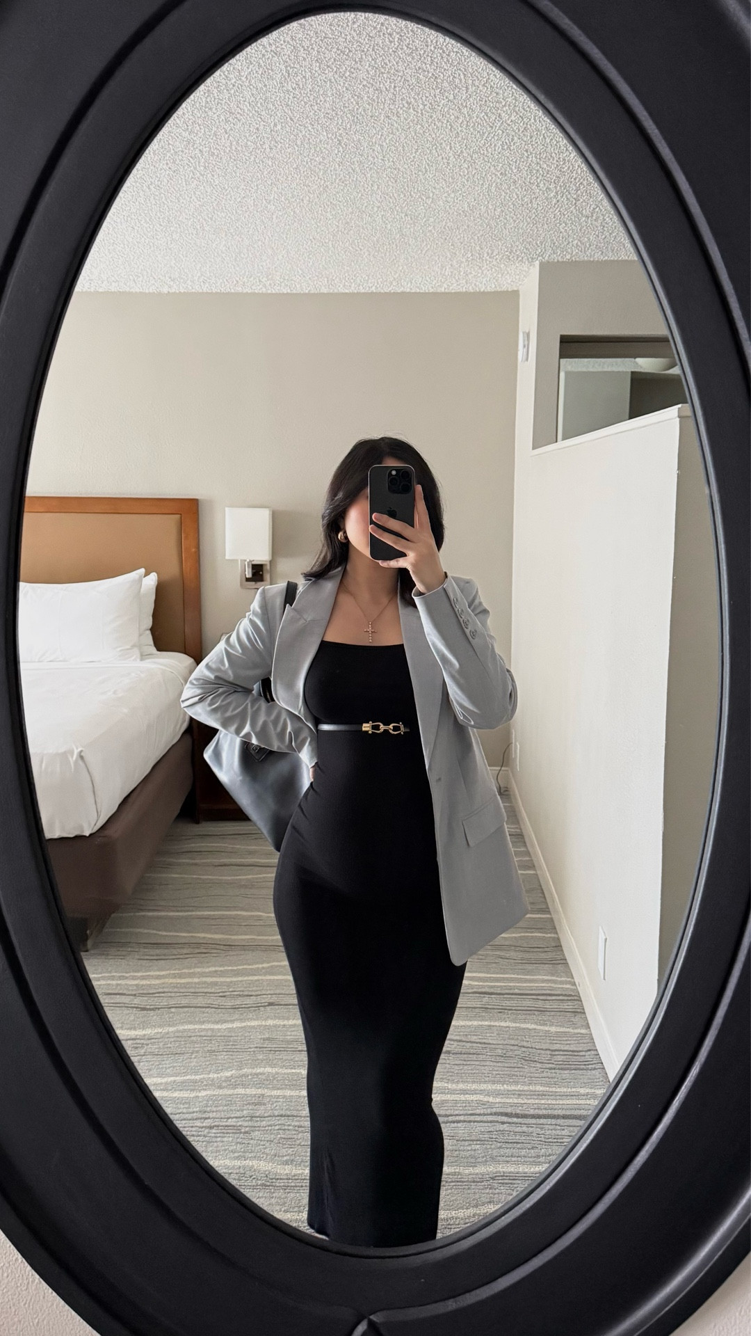 Black Ribbed Maternity Maxi Dress: size S
Linking similar products

Outfit idea, GRWM, how to style, business chic, bump style, pregnant fashion, work attire 

#LTKWorkwear #LTKBump #LTKgrwm