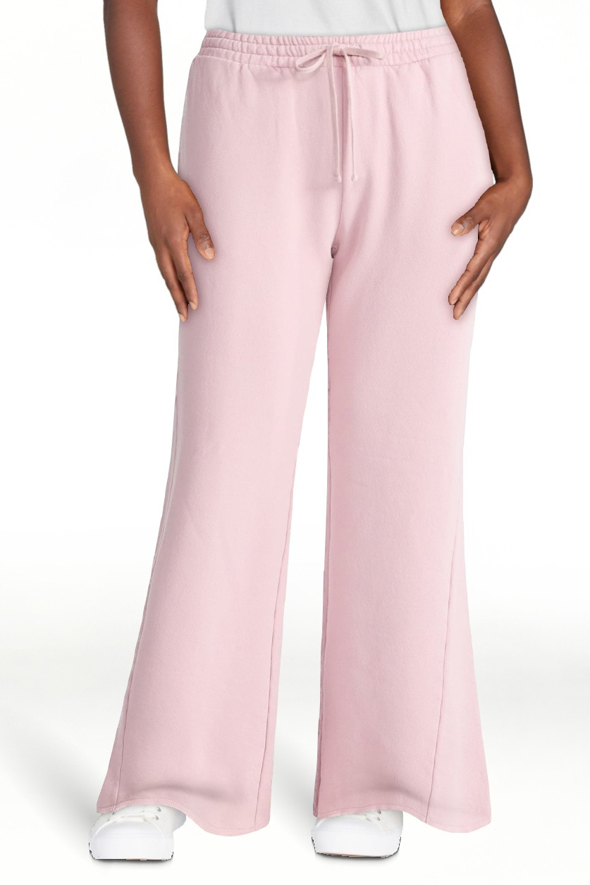 Scoop Women’s Mineral Washed Fleece Flare Leg Sweatpants, Sizes XS-XXL | Walmart (US)