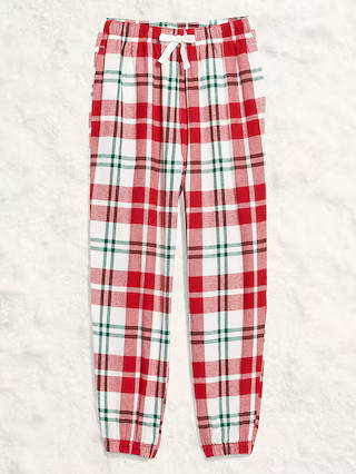 Plaid Flannel Pajama Joggers for Women | Old Navy (US)
