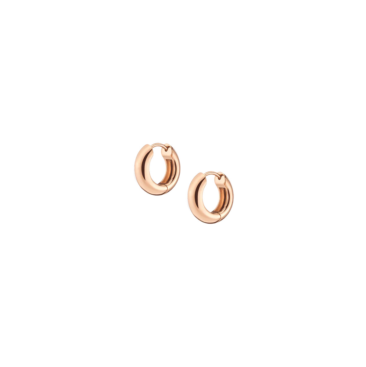 Small Chunky Hinged Hoop Earrings | AUrate New York