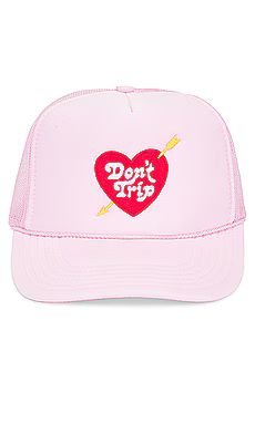 Free & Easy Heart & Arrow Trucker Hat in Pink from Revolve.com | Revolve Clothing (Global)