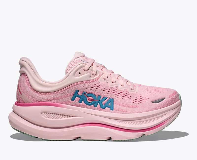 HOKA Women's Bondi 9 Shoes in Rose Tea/Petal, Size 9.5 W | Hoka One US