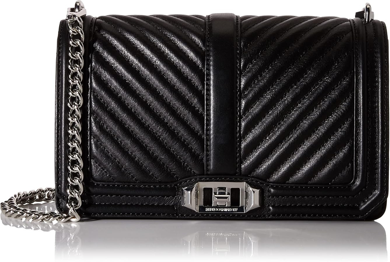 Rebecca Minkoff womens Chevron Quilted Love Crossbody | Amazon (US)