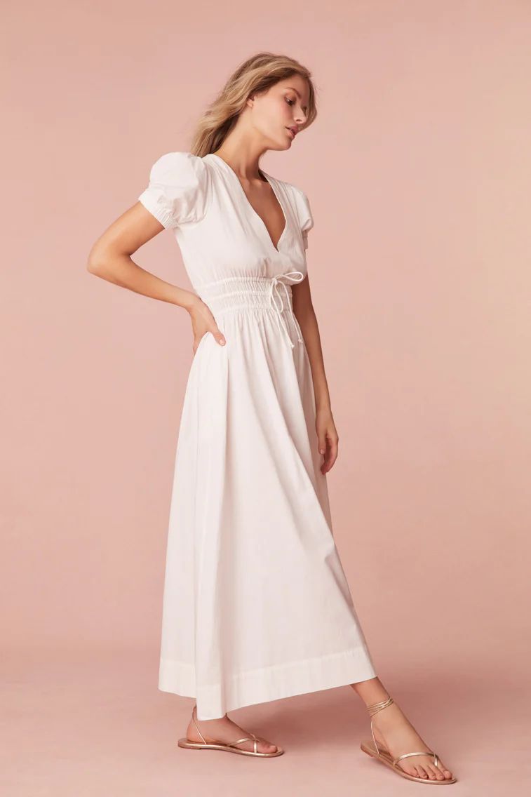 Sabela Cotton Midi Dress | LOVESHACKFANCY