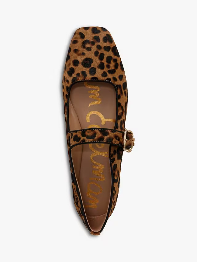Sam EdelmanMichaela Leather Leopard Mary Janes, Granada Tan | John Lewis (UK)