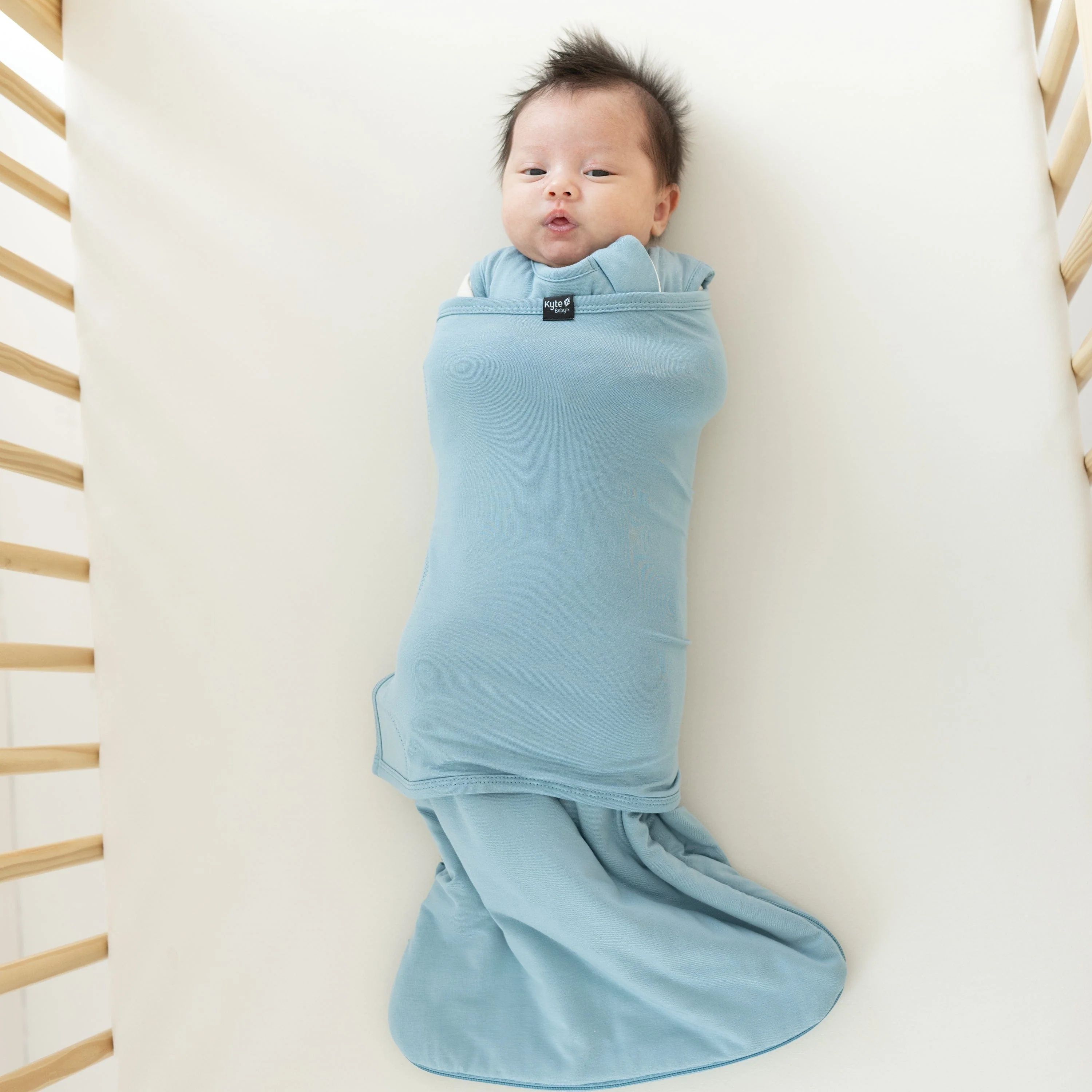 Sleep Bag Swaddler in Dusty Blue | Kyte BABY