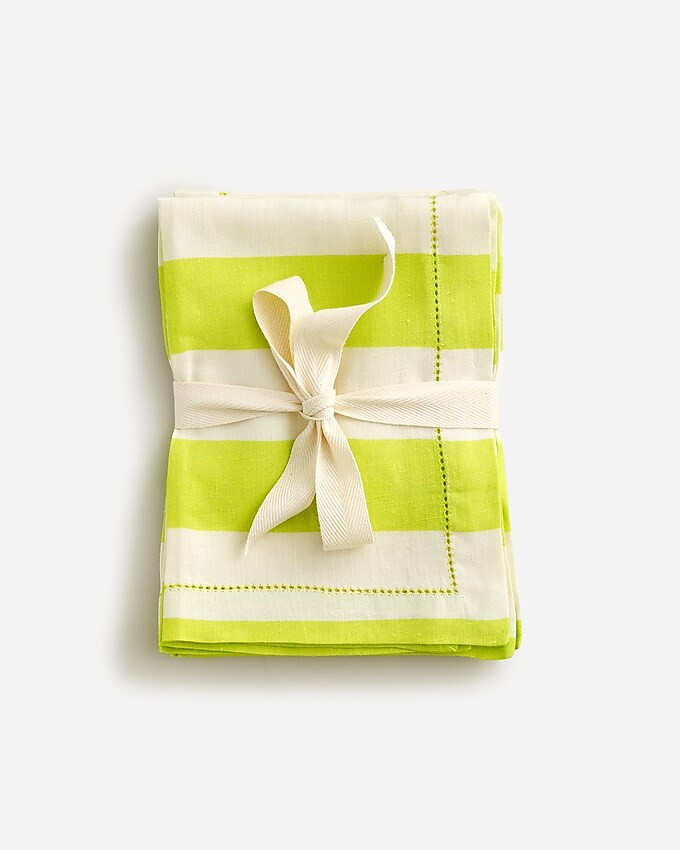 Set-of-four place mats in cabana stripe | J. Crew US