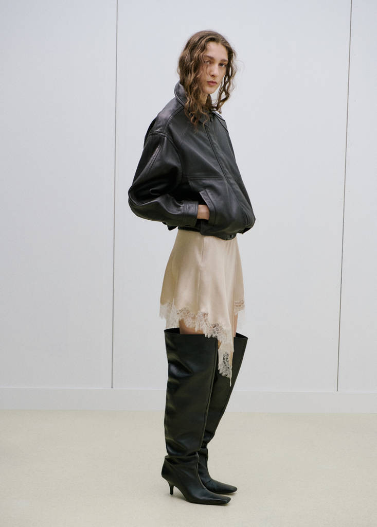 Lingerie wrap skirt with slit beige - Women - 6 - MANGO | Mango (US/MX/AU)