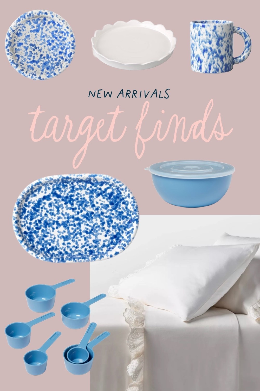 Target new arrivals 
Blue splatterware 
Blue and white home

#LTKHome #LTKFindsUnder50 #LTKSeasonal