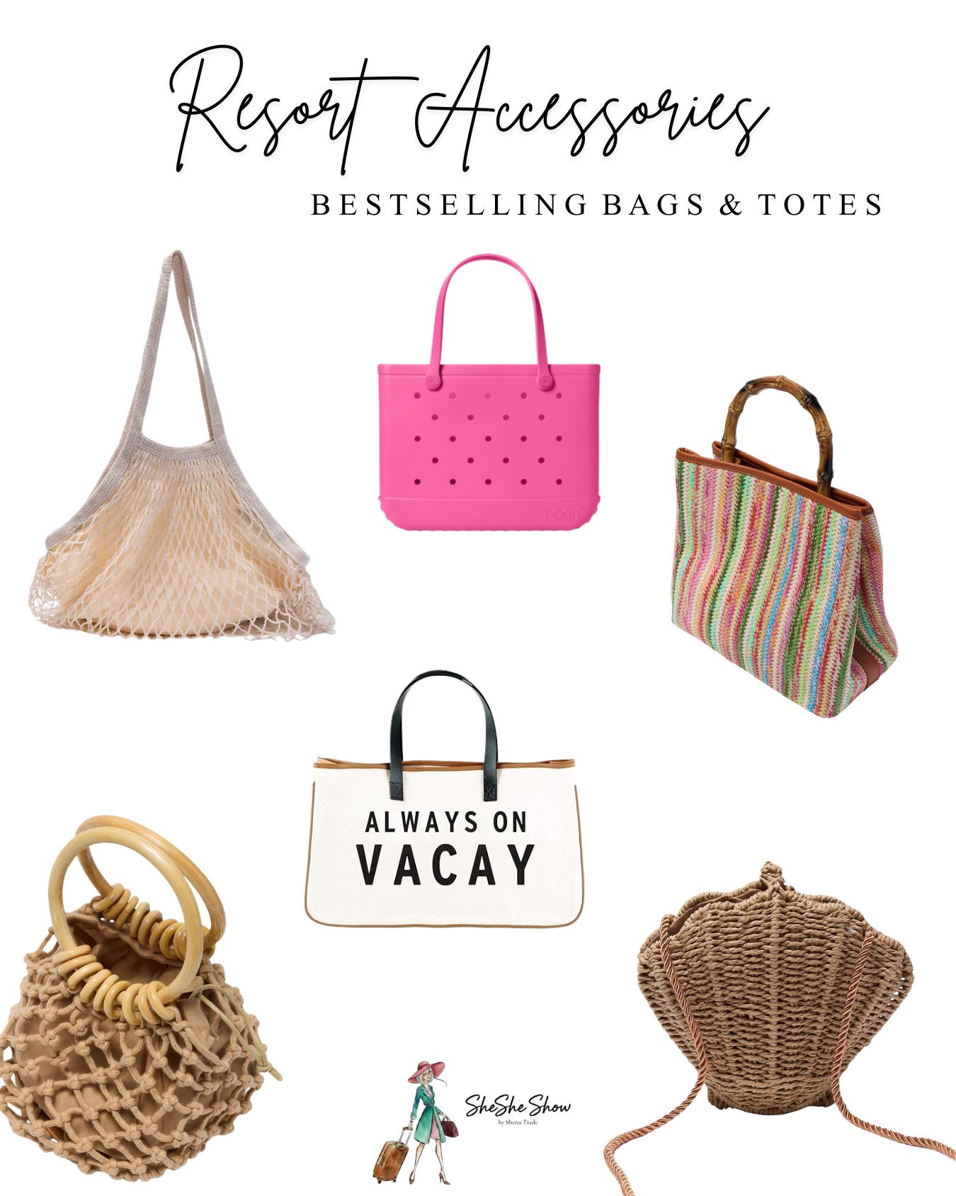  
Spring break is upon us. These are great bags and totes if you are sneaking away on a spring vacation. 
Rubber bags, rattan abate, leather tote bags, canvas bags. 
Travel bags and necessities for your vacation style 
 

#LTKOver40 #LTKgrwm #LTKTravel