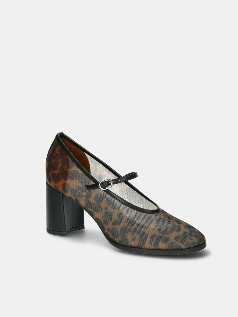 Scoop Women's Mesh Mary Jane Block Heel Pumps | Walmart (US)