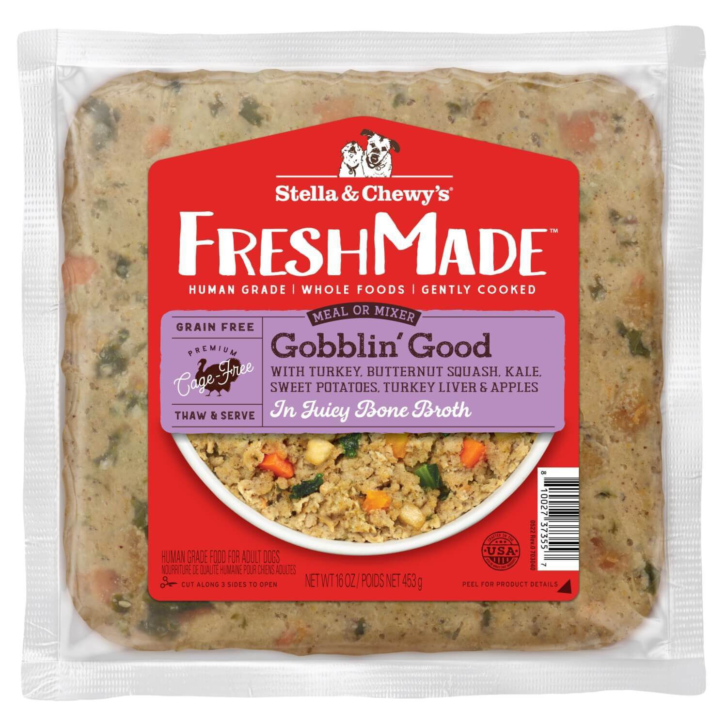 Stella & Chewy's Freshmade Gobblin' Good Frozen Dog Food | Pet Supermarket | Pet Supermarket