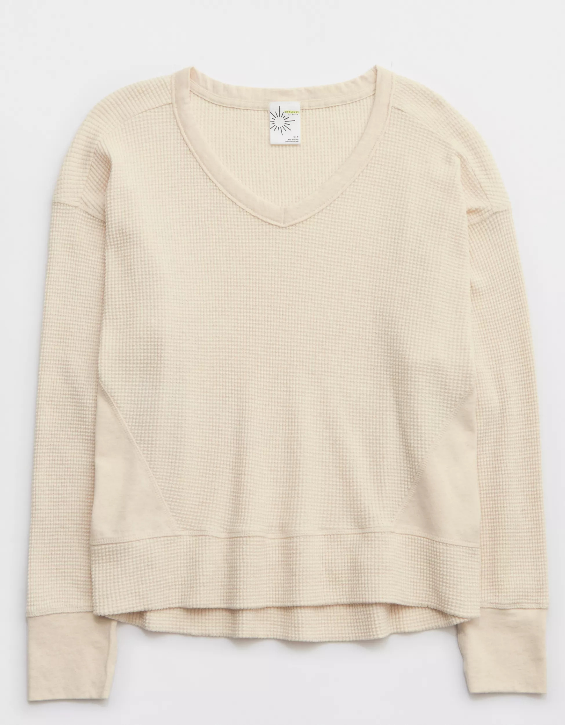 OFFLINE By Aerie Wow! Waffle Oversized T-Shirt | Aerie