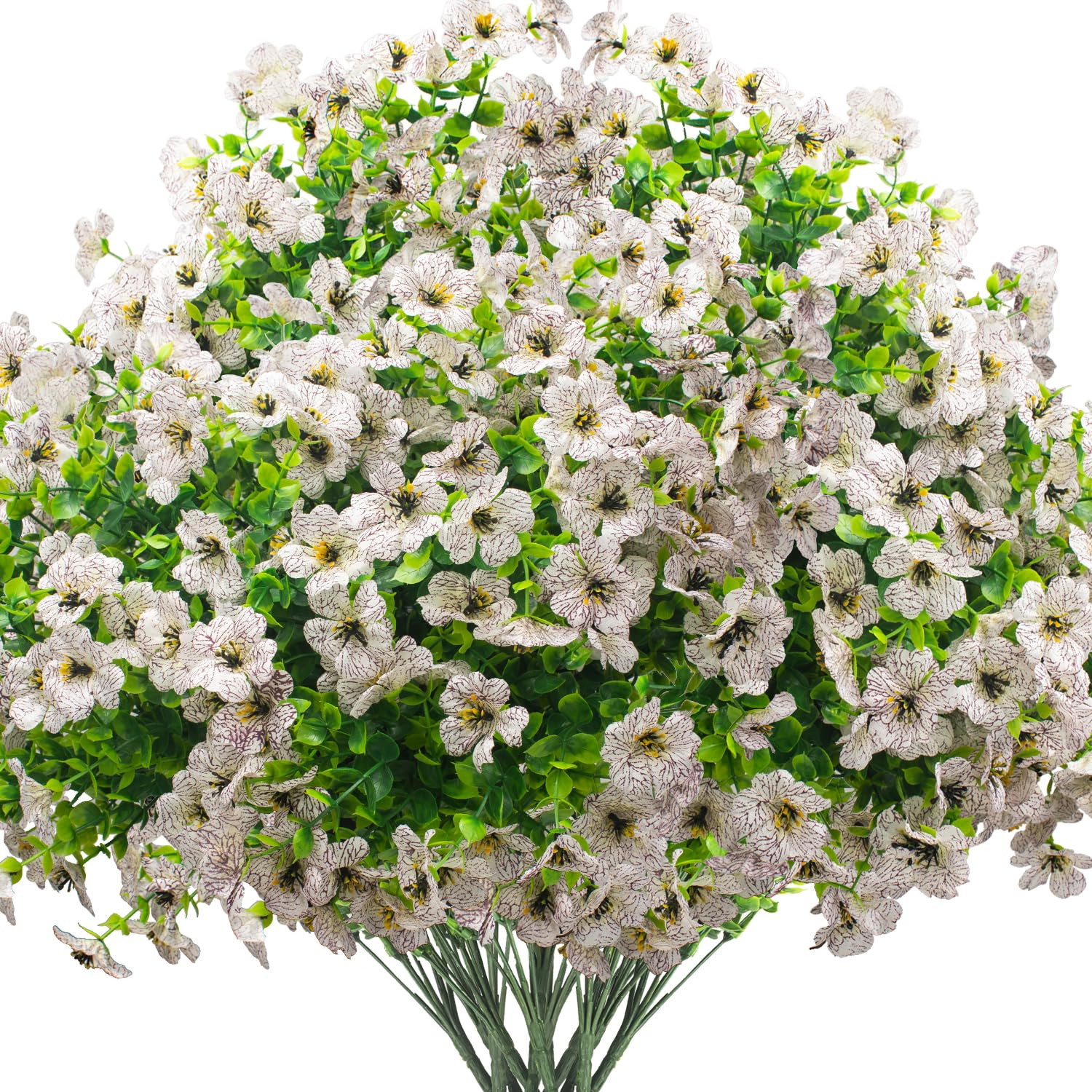 Artificial Fake Flowers for Outdoor Spring Decoration, 16 Bundles Faux Silk Colorful Daisy UV Res... | Amazon (US)