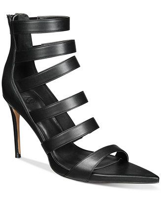 AAJ By Aminah Women's Natalya Pointed-Toe Strappy Dress Sandals - Macy's | Macy's