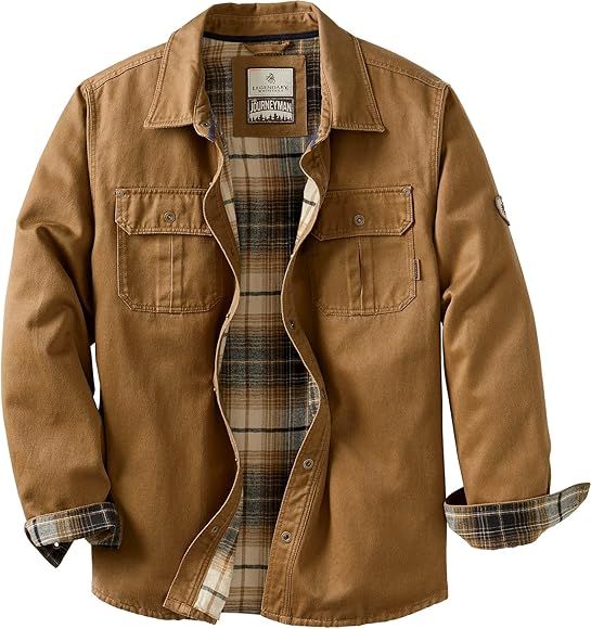 Legendary Whitetails Men's Journeyman Shirt Jacket, Flannel Lined Shacket for Men, Water-Resistan... | Amazon (US)