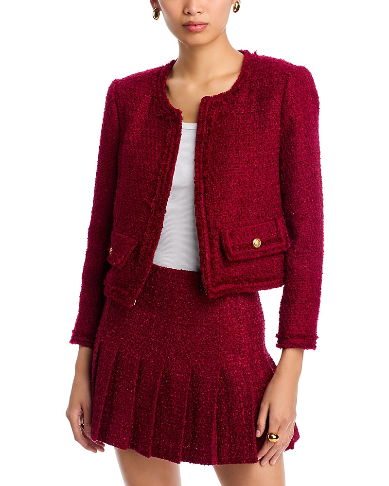 Alice and Olivia Landon Cropped Tweed Jacket | Bloomingdale's (US)