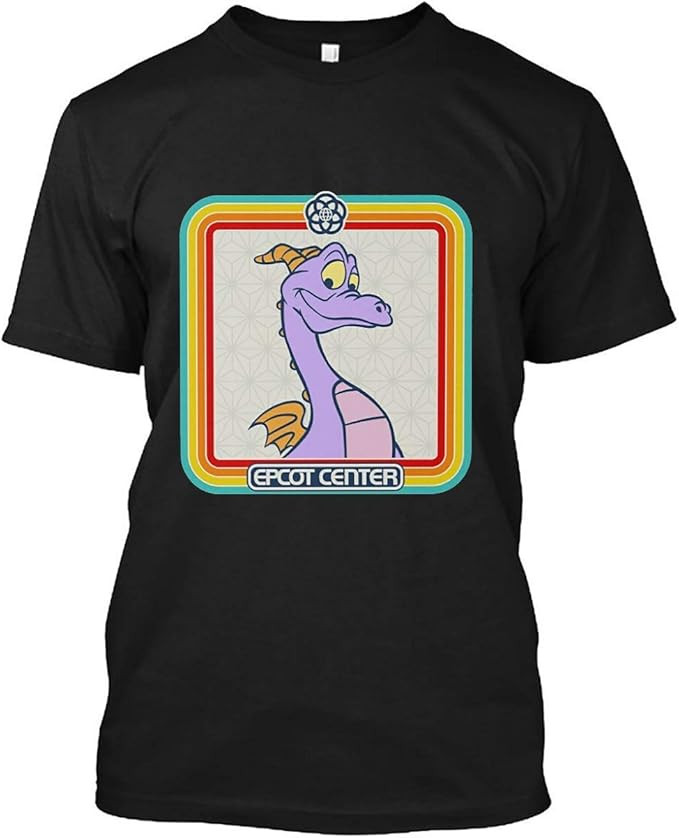 Epcot Center Figment Rainbow Stripe Frame Shirt, Hoodie, Sweatshirt for Mens Womens Ladies Kids | Amazon (US)