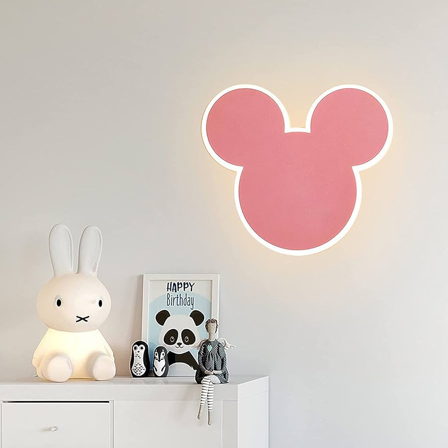 Cartoon Mouse Wall Lights for Bedroom,Creative Personality Iron Wall Sconce Light，Children's Be... | Amazon (US)