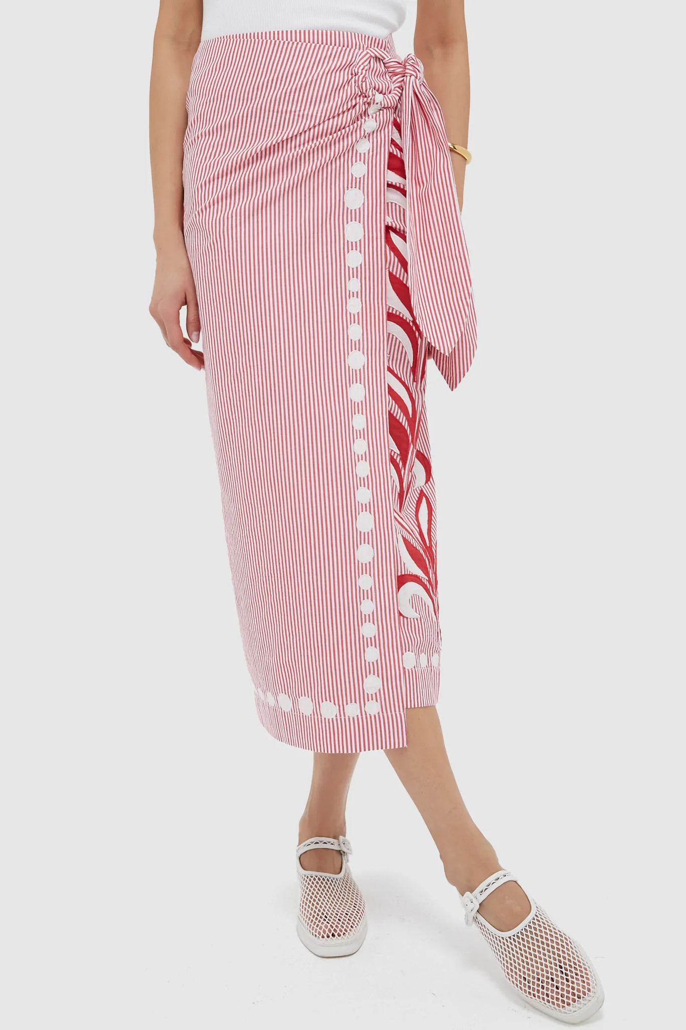 Red Stripe Loren Skirt | Tuckernuck (US)