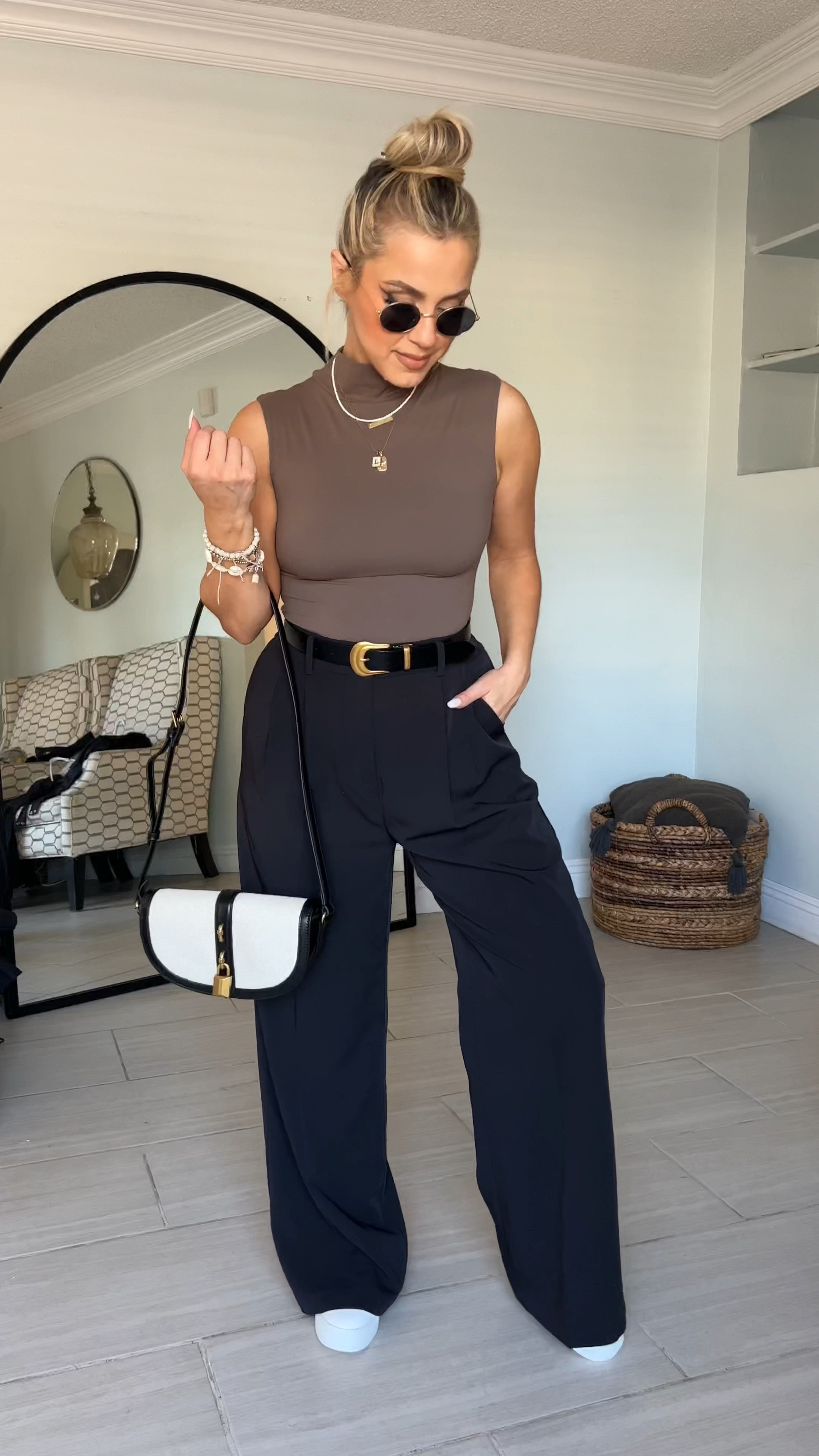 Easy elevated casual outfit that can be worn to work, Church, professional settings with a blazer! 

Trousers are medium

#LTKworkwear #LTKover40 #LTKU