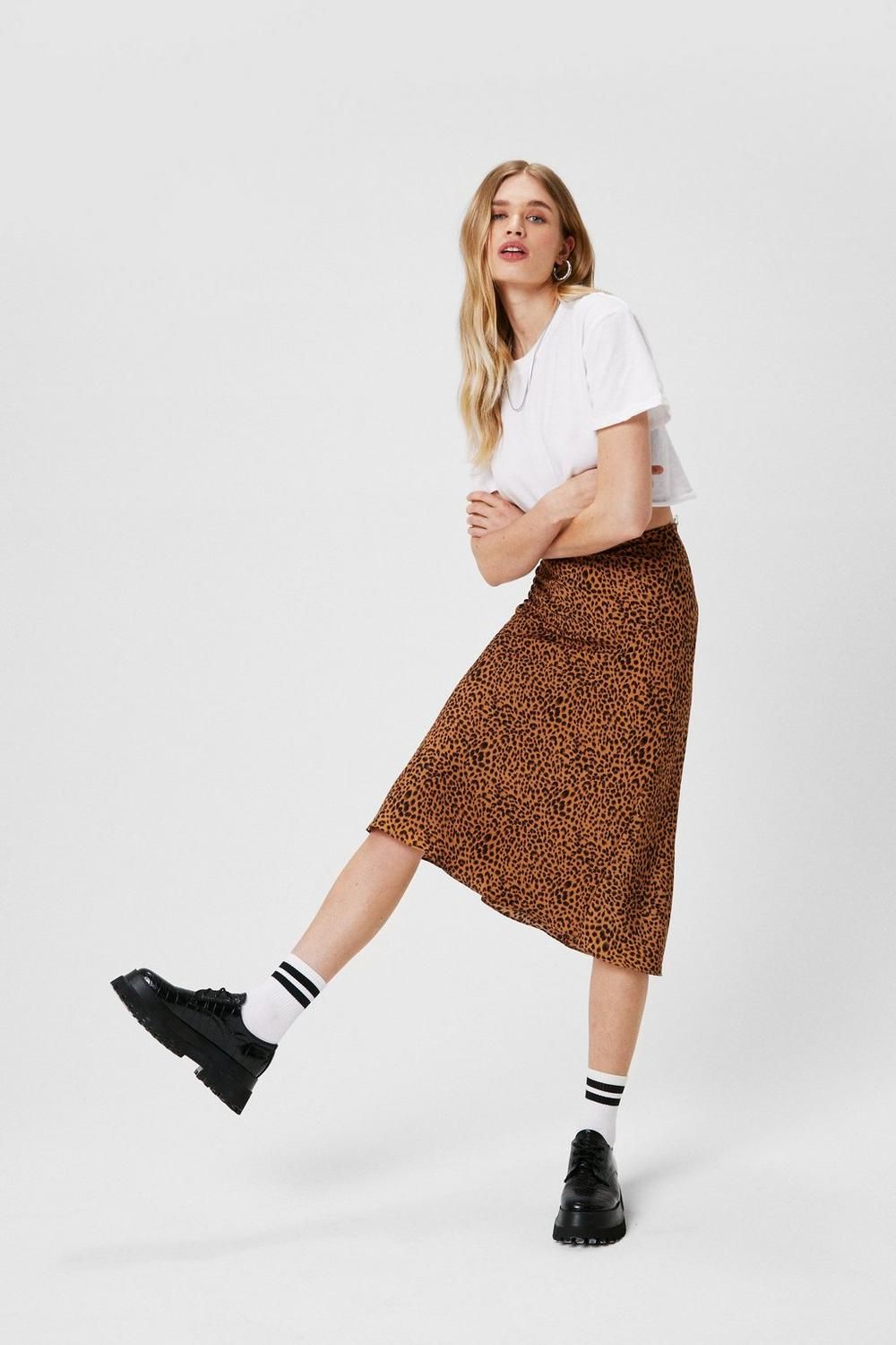 Claw-t in the Act Satin Midi Skirt | NastyGal (US & CA)
