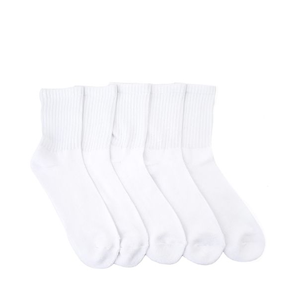 Mens Half Crew Socks 5 Pack - White | Journeys