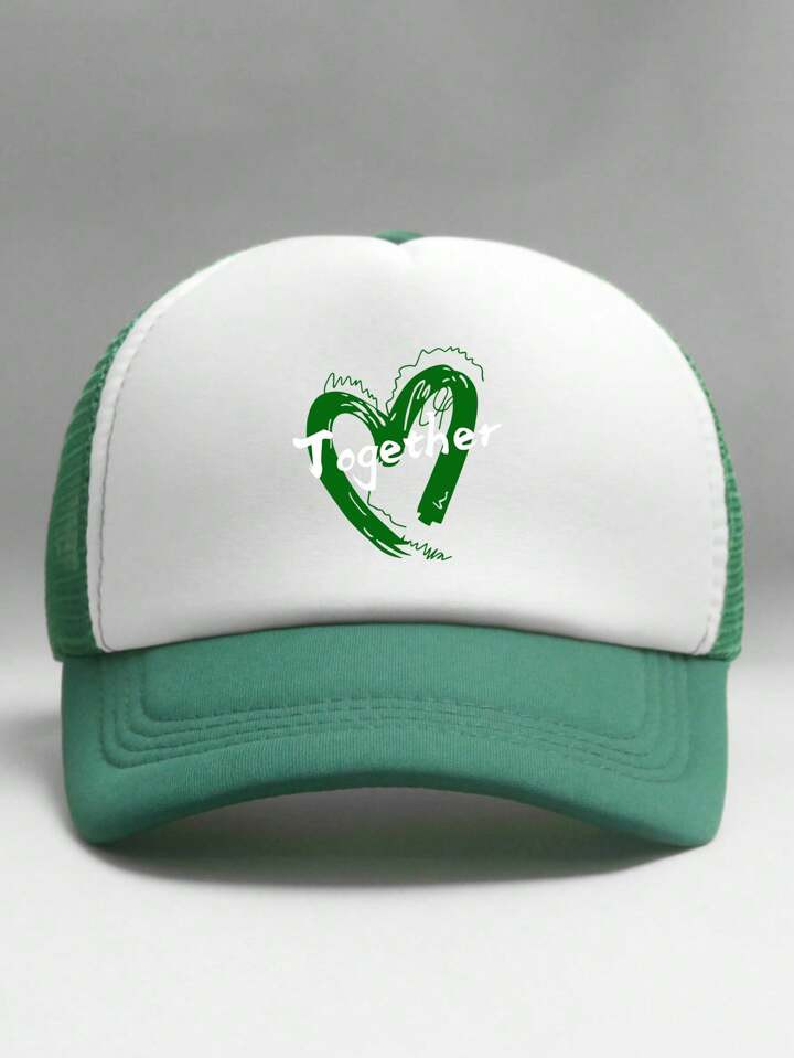 1pc Unisex Stylish Sponge Printed Baseball Cap With Adjustable Strap And Blank Front, Suitable Fo... | SHEIN