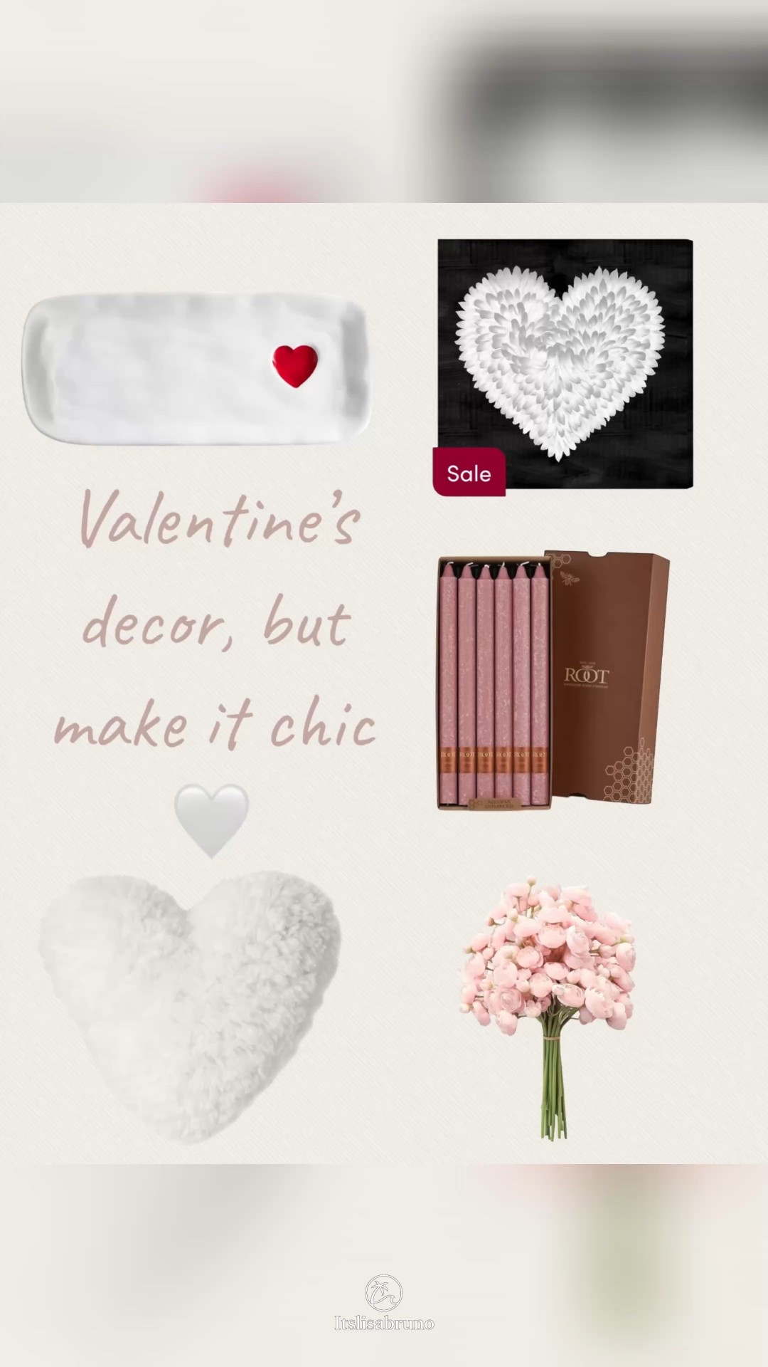 Valentine’s Day decor doesn’t have to be loud. Soft textures, neutral tones, and subtle heart details create a romantic home that still feels elevated. 🌹

Saving this look for February 🤍Linked these & more below 🏹

#Ad #ValentinesDayDecor #NeutralHome #RomanticHome #QuietLuxuryHome #SeasonalDecor

#LTKSeasonal #LTKHome #LTKSaleAlert #LTKFindsUnder100