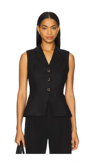 Mila Linen Vest | Revolve Clothing (Global)
