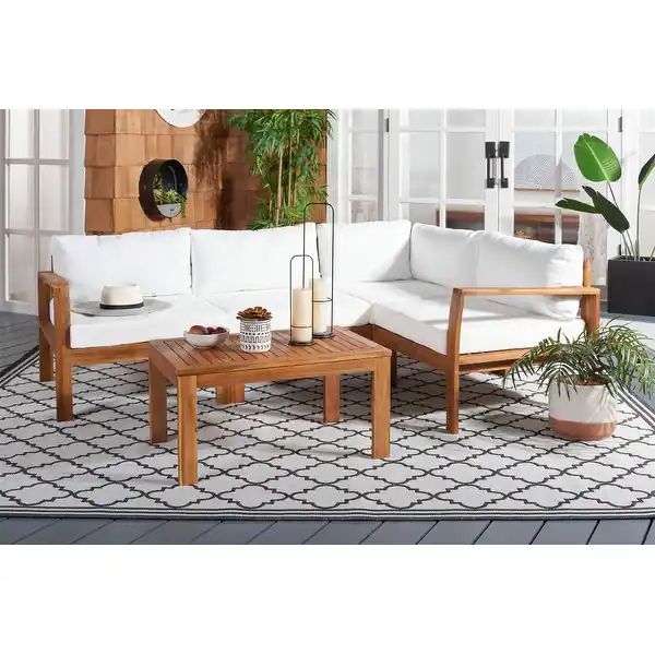 SAFAVIEH Outdoor Endelia Outdoor Living Set | Bed Bath & Beyond