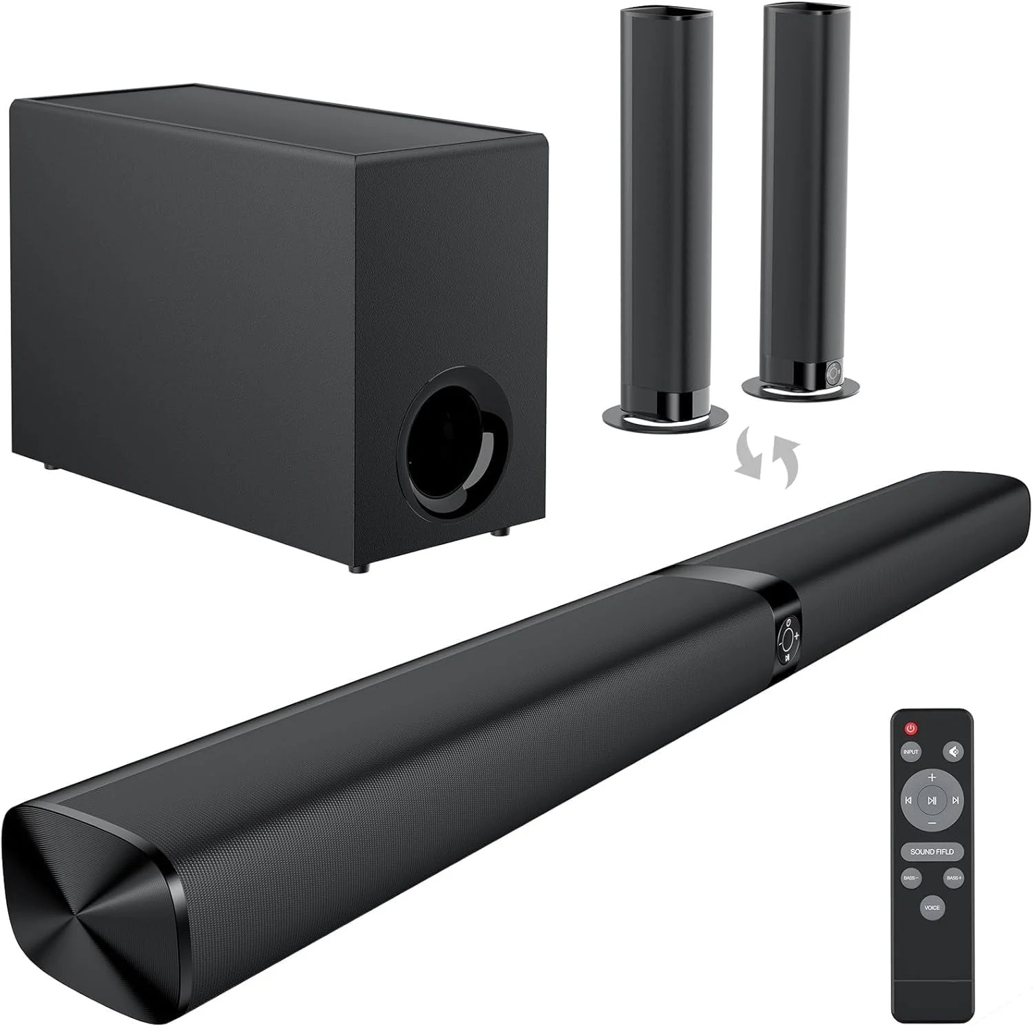 Sound Bar for Smart TV, 110W Sound Bar with Subwoofer, Bluetooth Soundbar for TV with Deep Bass &... | Walmart (US)